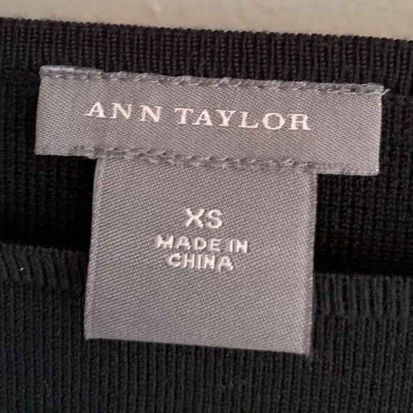 Ann Taylor Black Sweater Shell - Picture 2 of 3